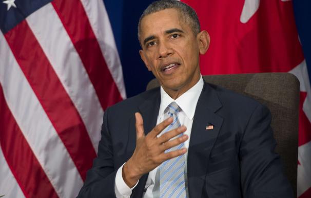 US President Barack Obama speaks during a bilatera