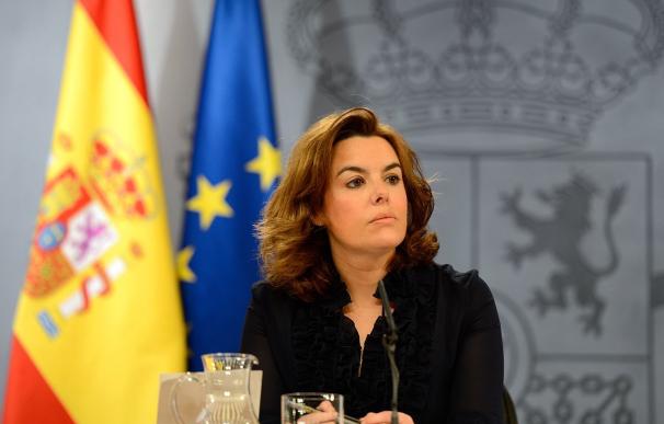 La vicepresidenta Soraya Sáenz de Santamaría.