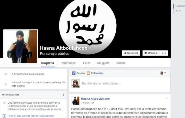 Hasna Aitboulahcen ya tiene página de Facebook /Facebook