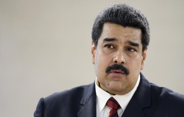 Venezuela's President Nicolas Maduro addresses the