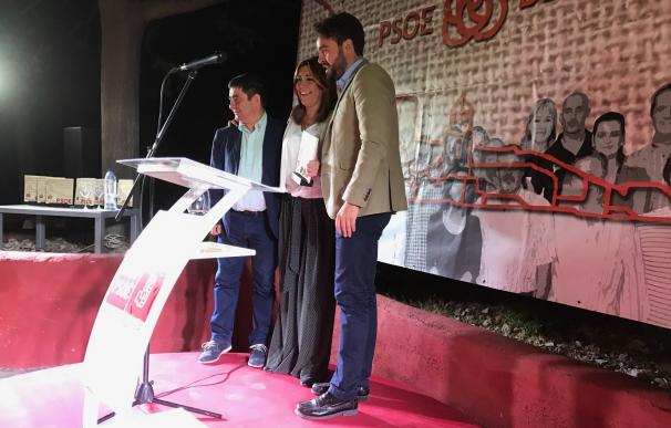 Susana Díaz recoge el Premio Socialista del PSOE de Bedmar: "Los ciudadanos tienen que sentir la recuperación"