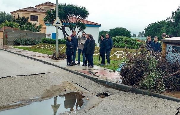 El alcalde de La Línea cifra en nueve millones la primera estimación de los daños provocados por las lluvias