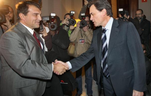 Laporta se reúne con Artur Mas pero rechaza valorar el encuentro