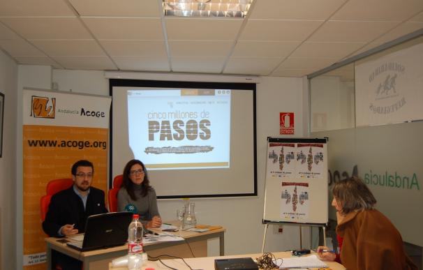 Andalucía Acoge presenta la campaña 'Cinco millones de pasos' para una mayor concienciación sobre los refugiados