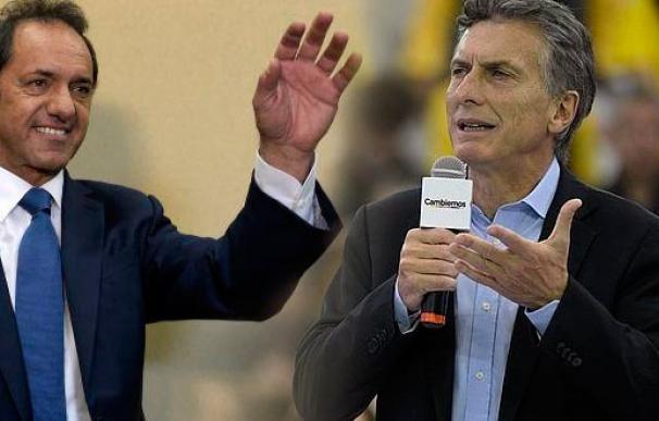 Daniel Scioli y Mauricio Macri