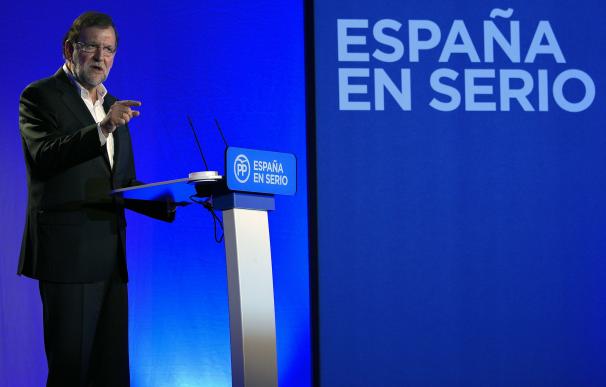 Spanish Prime Minister Mariano Rajoy speaks during