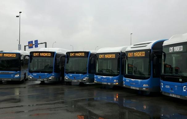 Los autobuses de la EMT adelantan el fin de servicio en Nochebuena y Nochevieja