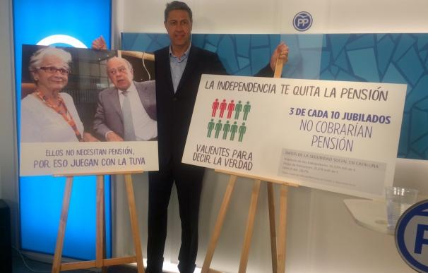 El PP usa a los Pujol en una campaña sobre el riesgo de las pensiones en una Catalunya independiente
