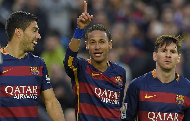 Messi, Neymar y Suárez, el mejor tridente del mundo. / AFP