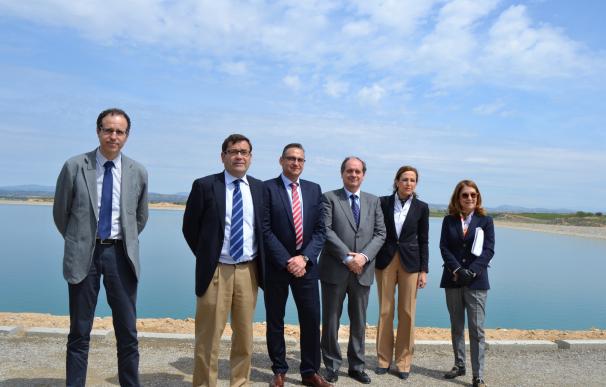 Inauguran el embalse de regulación de Sauvella (Huesca) con 3,4 hectómetros cúbicos de capacidad