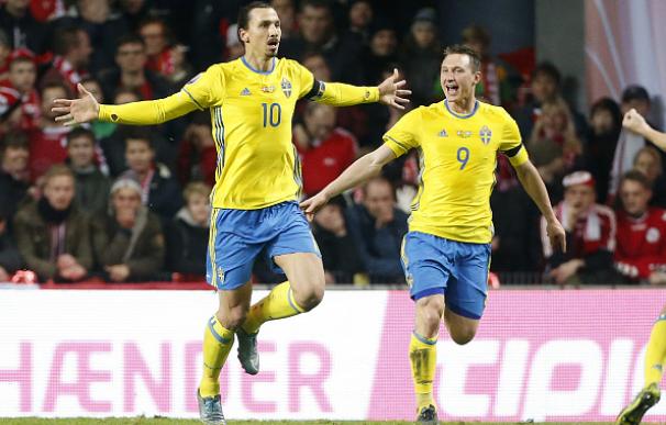 Ibrahimovic anotó un doblete ante Dinamarca. / Getty Images