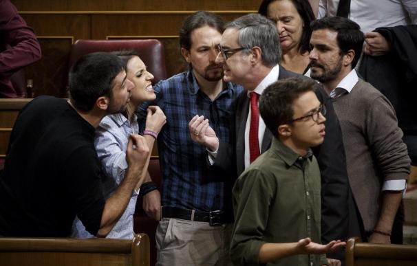 Una bronca entre Podemos y Ciudadanos en el Congreso, premio Imagen del Parlamento de 2017
