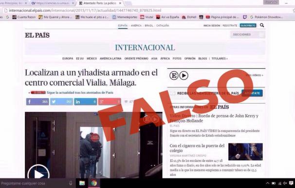 La noticia manipulada para crear pánico que ha llevado a la detención de una persona en Málaga