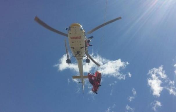 Rescatan con helicóptero a una excursionista que se fracturó el tobillo en La Pedriza