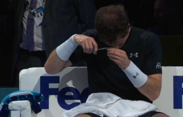 Murray se cortó el pelo durante el partido contra Nadal.