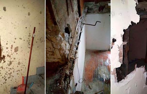 Imágenes del estado de la casa de los terroristas en Saint Denis / ITV