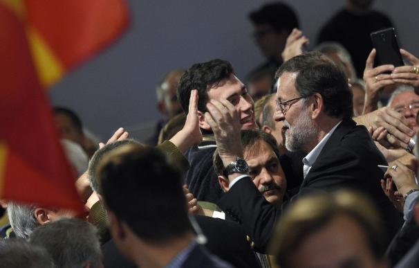 El presidente del Gobierno, Mariano Rajoy, este sábado en Barcelona.
