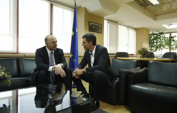 Moscovici pide a Sánchez que reflexione sobre el CETA porque es un tratado bueno y progresista