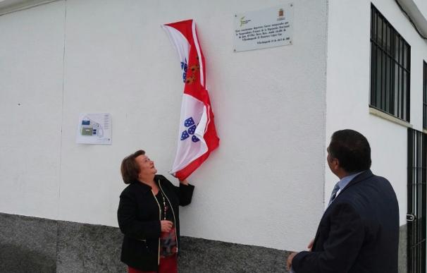 Inaugurado el campo de fútbol artificial de Villardompardo tras su reforma con una ayuda de Diputación