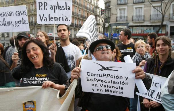 Los vecinos de Madrid se unen a las reivindicaciones del barrio del Cabanyal