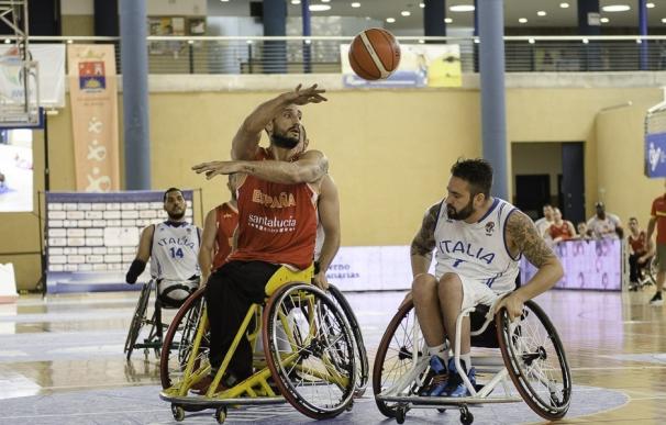 España logra el billete para el Mundial tras vencer a Italia en el Europeo de baloncesto en silla de ruedas