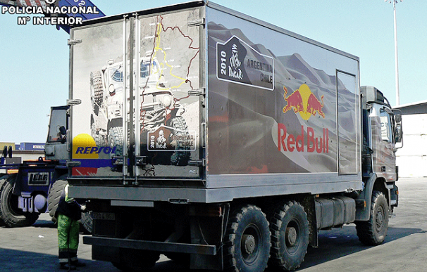 Intervenidos 800 kilos de cocaína en un camión "tuneado" para el rally Dakar
