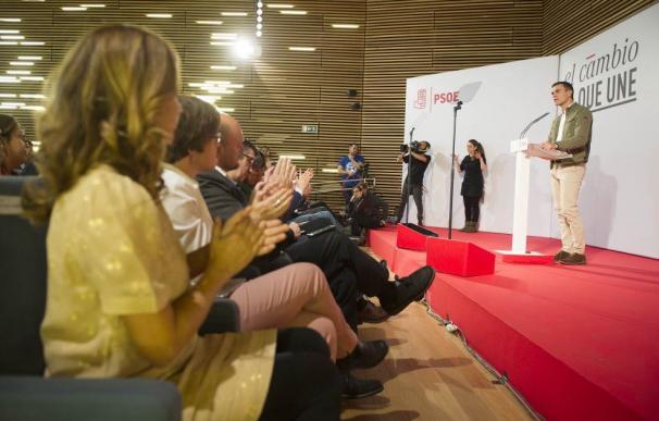 El secretario general del PSOE, Pedro Sánchez, este sábado.
