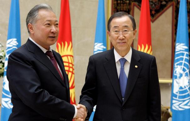 Ban anuncia el envío urgente de un enviado especial a Kirguizistán