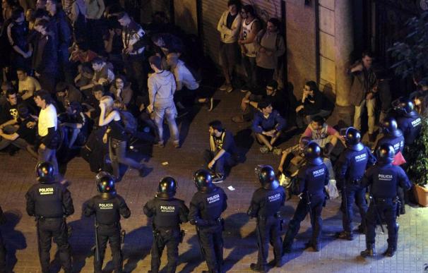Detenidas cuatro personas tras una nueva noche de disturbios en Barcelona