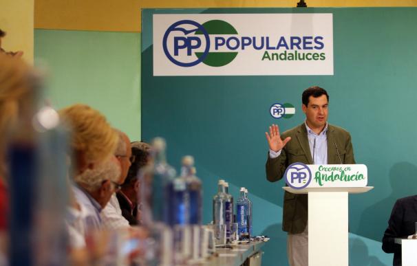 Moreno (PP-A) se reúne este sábado por primera vez con los presidentes provinciales tras los congresos