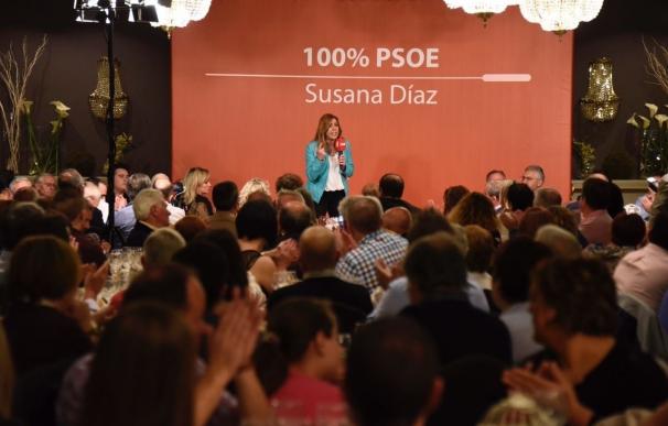 Susana Díaz ve las primarias "como la antesala" de la victoria del PSOE si se centran en lo que importa a la gente