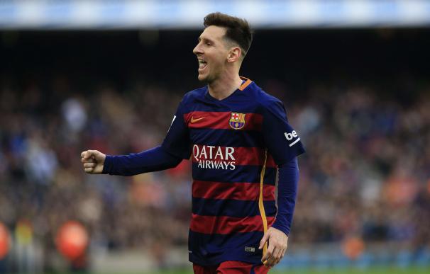 FC Barcelona's Argentinian forward Lionel Messi ce