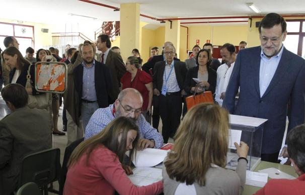 Rajoy afirma que "sería bueno para todos que la inmensa mayoría de españoles vote hoy"