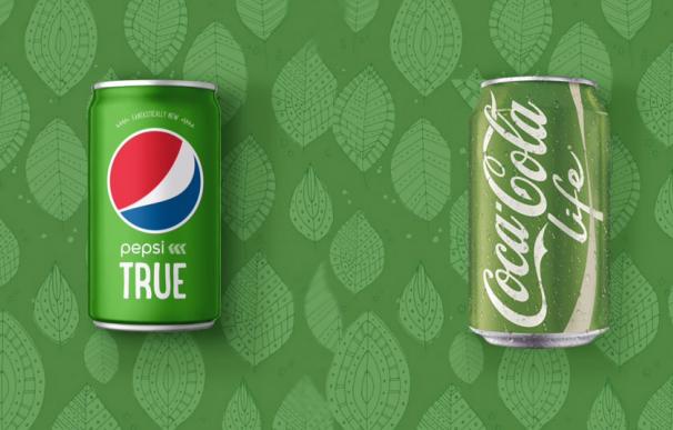 Coca Cola Life y Pepsi True se ofrecen como bajos en calorías