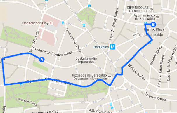 El recorrido se iniciará a las 18:30 horas en la Plaza San Vicente, recorrerá varias calles de la ciudad y terminará en la Herriko Plaza.