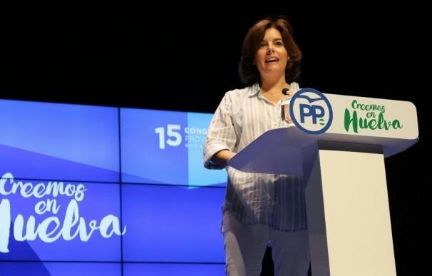 Sáenz de Santamaría destaca que los Presupuestos "son buenos" para Andalucía, "aunque no los vote el PSOE"