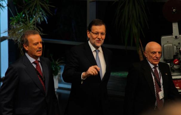 Mariano Rajoy a su llegada al debate cara a cara frente a Pedro Sánchez (Foto: José González)