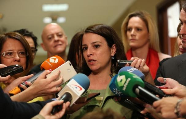 Adriana Lastra dice que "hay que buscar" una solución "política" para Cataluña