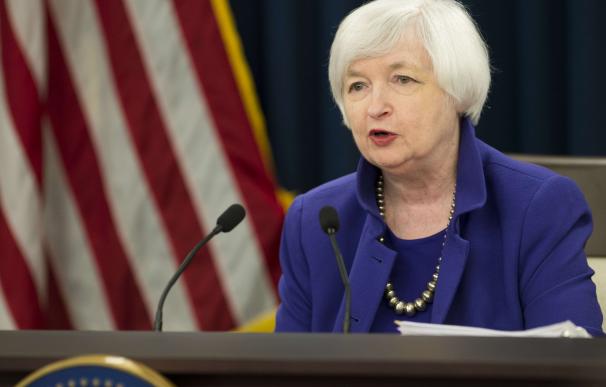 Federal Reserve Chair Janet Yellen speaks during a