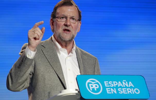 El presidente del Gobierno y candidato popular, Mariano Rajoy.