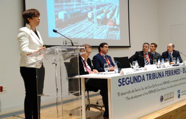 Rosa Melchor cree que Alcázar es "el eslabón necesario" para convertirse en eje intermodal de transporte de mercancías