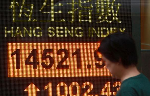 EL índice Hang Seng sube 147,69 puntos,0,68% en la apertura, hasta 22.014,73