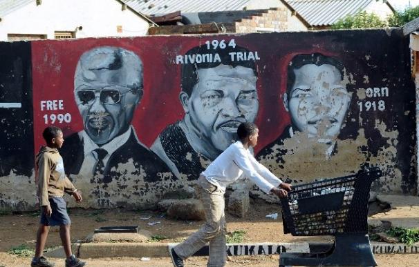 Mural en una de las calles del barrio de Soweto
