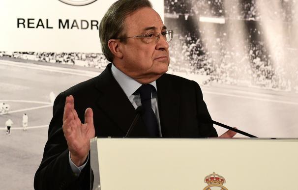 El público volvió a pedir la dimisión de Florentino Pérez.