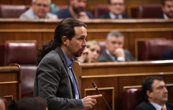 Pablo Iglesias pide a Pedro Sánchez que llame a su socio de Nueva Canarias para que no le apruebe los PGE al PP