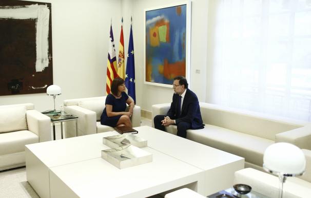 Rajoy rechaza reunirse este fin de semana con Armengol en Palma "por falta de tiempo"
