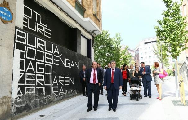 Finalizada la peatonalización de la calle Miribilla en Bilbao, tras una inversión de 500.000 euros