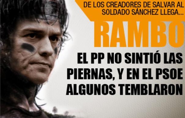 Rajoy, a lo Rambo en el cara a cara contra Sánchez.