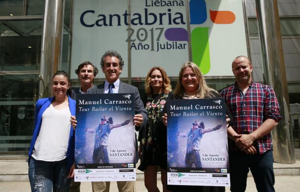 Manuel Carrasco actuará el 3 de agosto en Santander dentro de la programación del Año Jubilar Lebaniego