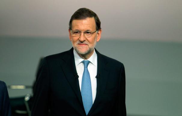 Mariano Rajoy antes de comenzar el cara a cara con Pedro Sánchez (Foto: José González)